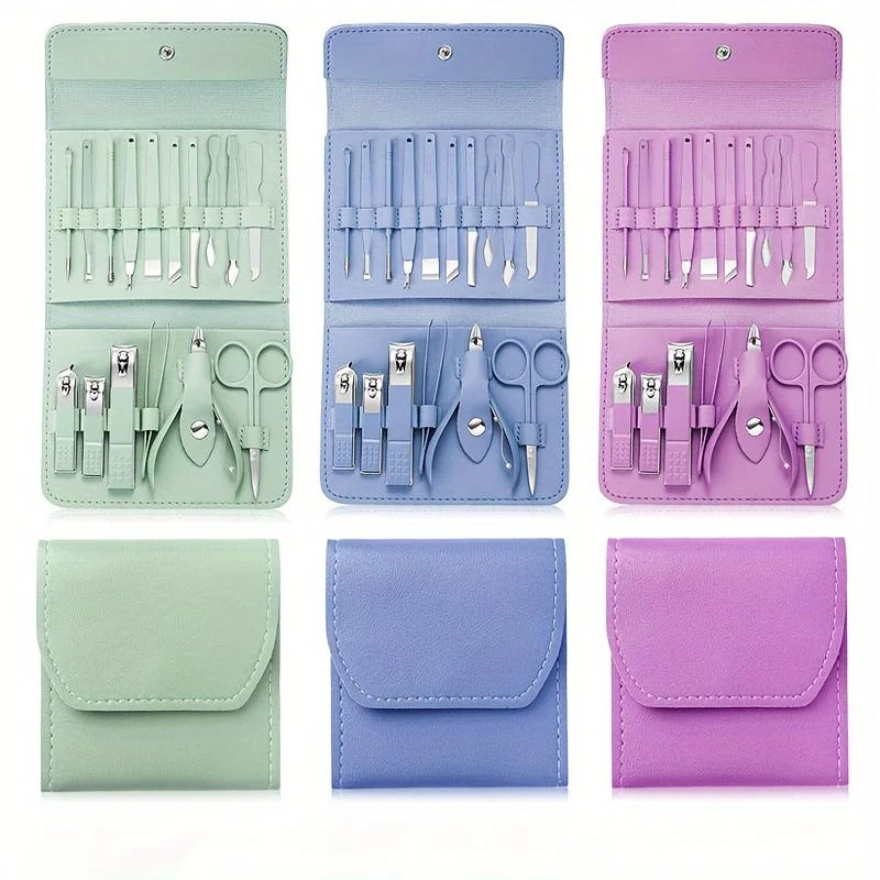 16-piece nail clipper and nail care set