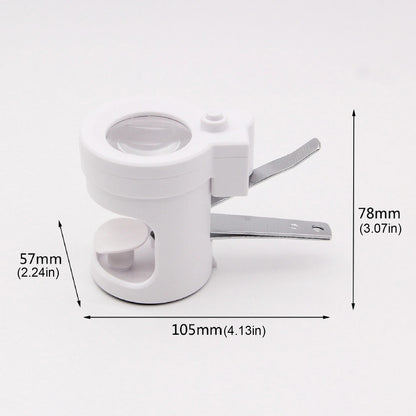 Nail clippers with 8x magnifying glass and LED light portable nail cutter for fingernails and toenails