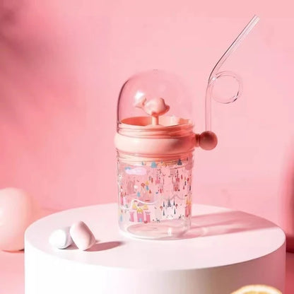 Water Bottles Children Whale Squirt Cup Dolphin Goldfish Prevent Falling Bottle Drinking Utensils Kitchen Dining Bar Home