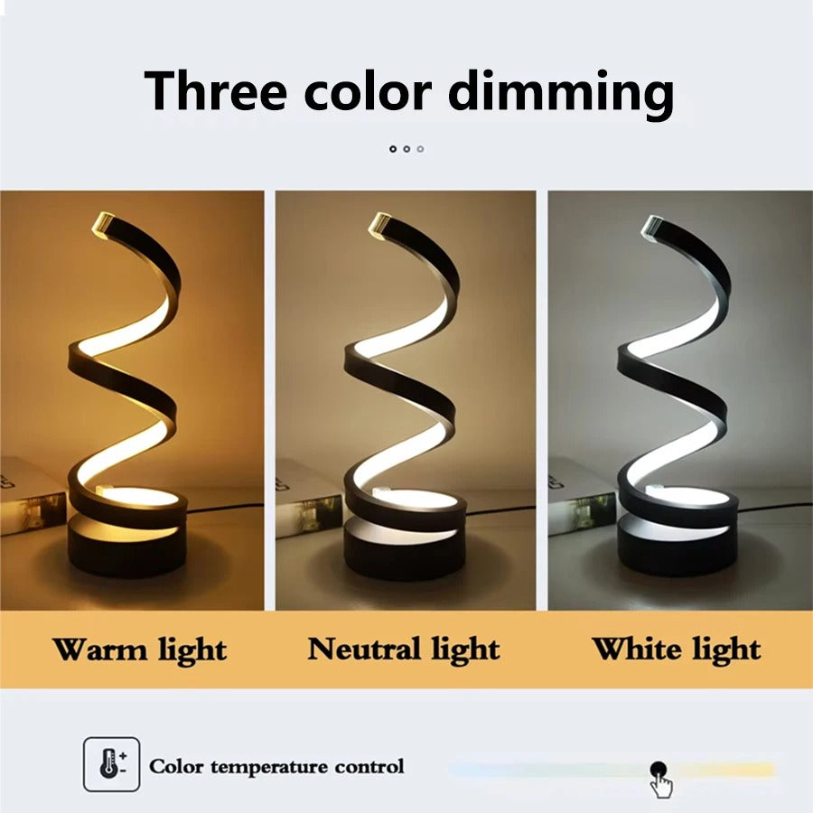 Led Spiral Table Lamp
