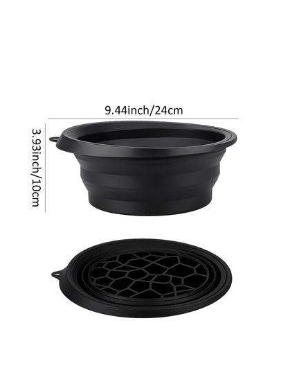 Foldable silicone ice bowl
