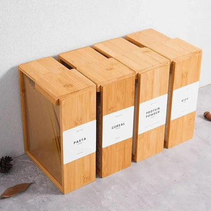 1 pc Bamboo Food Dispenser / storage for lentils