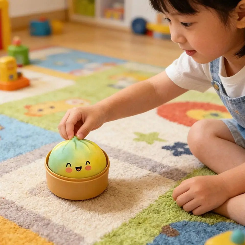 Cute Crystal Steam Bun Stress Ball, Slowly Rising, Squishy