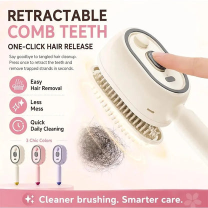 Multifunctional massage comb, electric spray air cushion scalp massager, self-cleaning essential oil hair care comb, gift for women