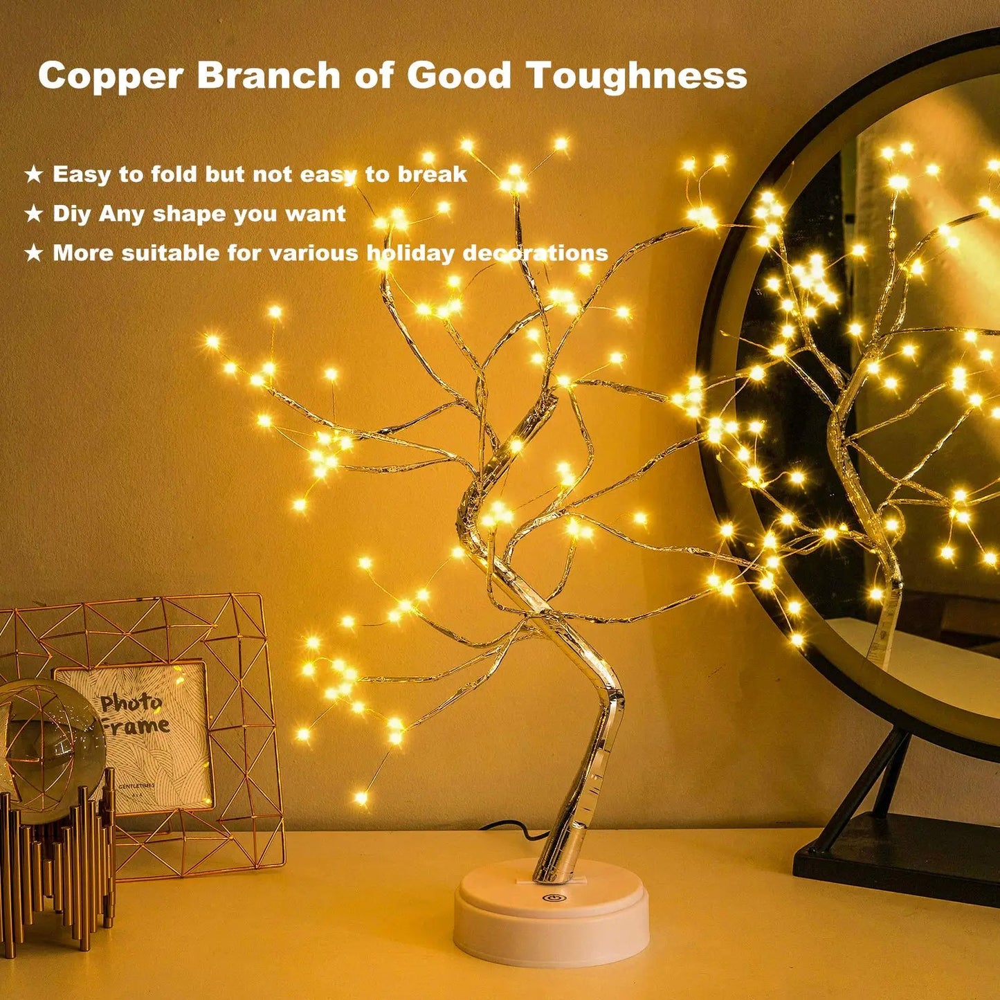 fairy sparkling tree led lamp