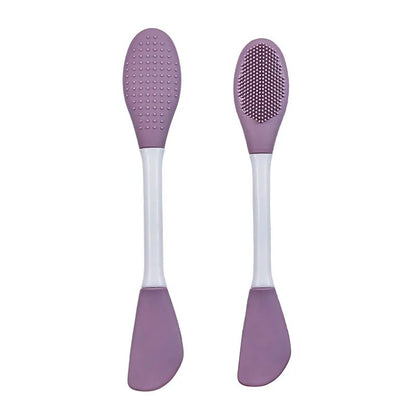Double head silicone mask brush