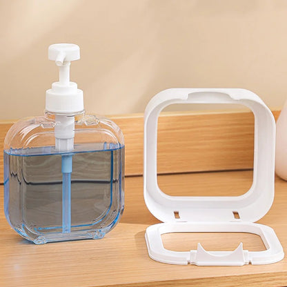 large capacity soap dispenser bottle, transparent visible plastic squeeze bottle, suitable for travel, kitchen, bathroom