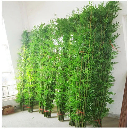 Simulation hotel partition window decoration indoor living room green plants potted plants bonsai artificial bamboo plants