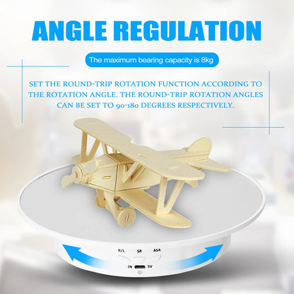 Usb operated Display 360° rotating show stand