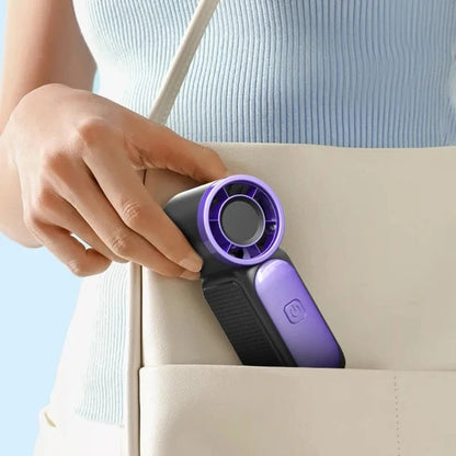 Portable mini handheld fan with LED display, mini high-speed handheld fan, desk fan, outdoor cooling, rechargeable fan