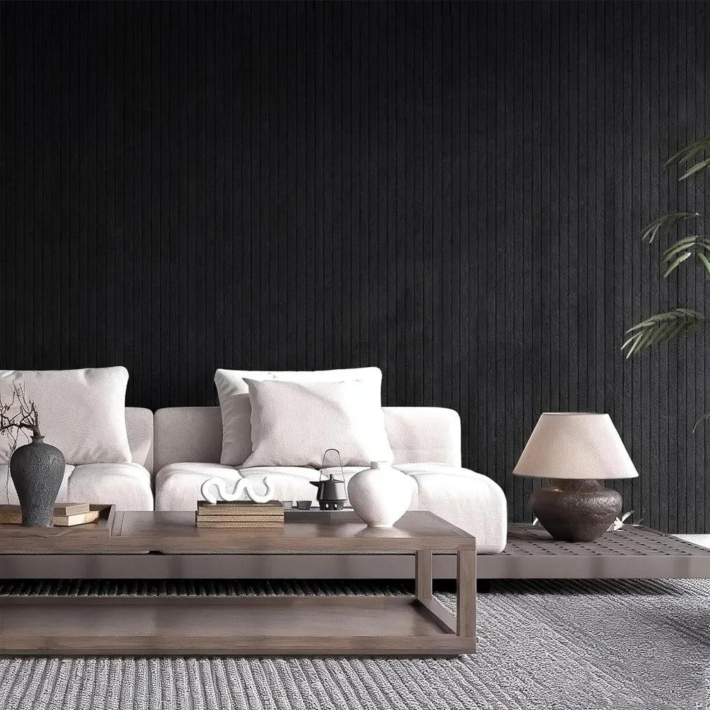 3D Matte Black Wall Panel Sheet per piece