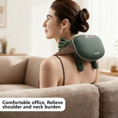 Heated neck and shoulder massager with 3 speed levels + free gift