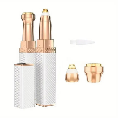 2-in-1 electric epilator for women, USB charging, portable hair remover, bikini, painless shaver for women, body face eyebrow trimmer