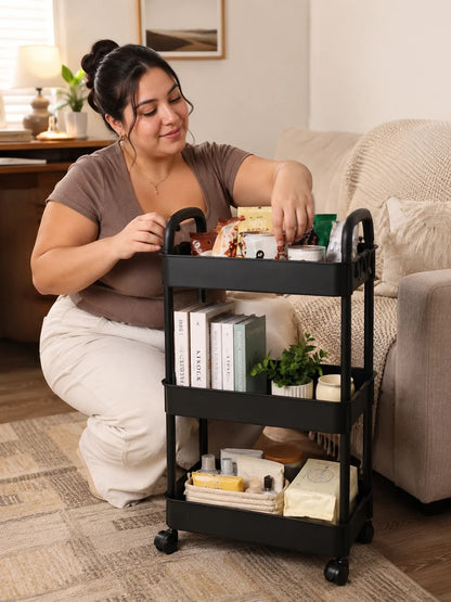 3 Tier Fiber Plastic Trolley