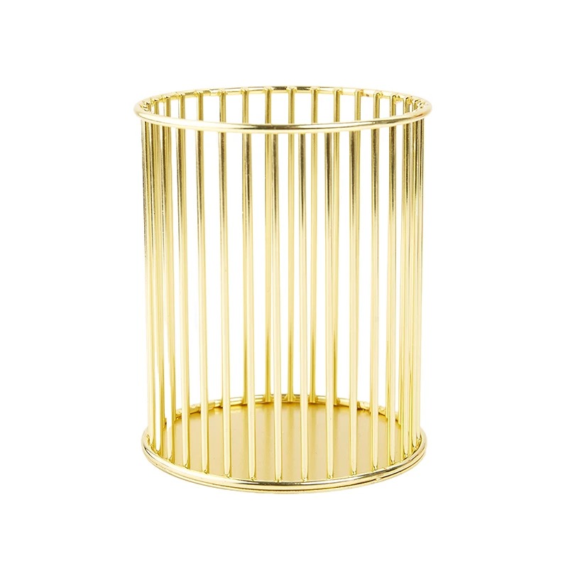 Chic Metallic Desk Organizers