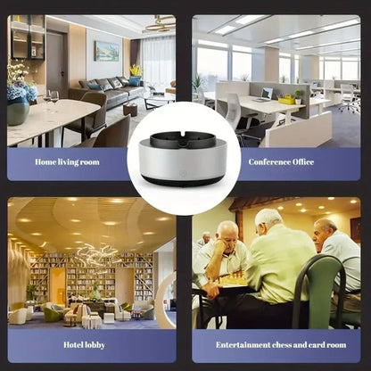 Portable smoke-free ashtray, air purifier