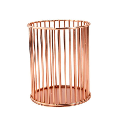 Chic Metallic Desk Organizers