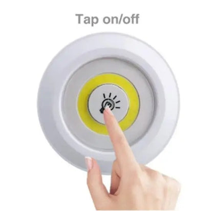 Tap LED Light With Remote Control pack of 3