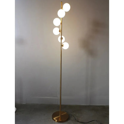 Modern LED curve ball floor lamp