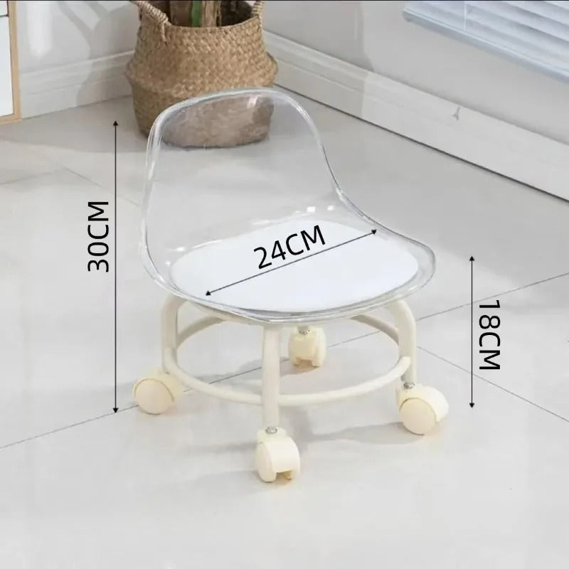 Acrylic moving stool for kids