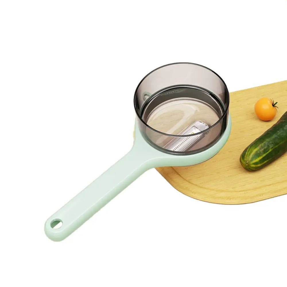 Multifunctional vegetable peeler with storage box, manual apple peeler