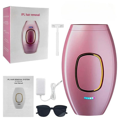Laser Epilator IPL Hair Removal Laser Epilator for Women 500,000 Flash Depilator Pulses Permanent Painless Hair Removal