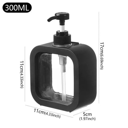 large capacity soap dispenser bottle, transparent visible plastic squeeze bottle, suitable for travel, kitchen, bathroom