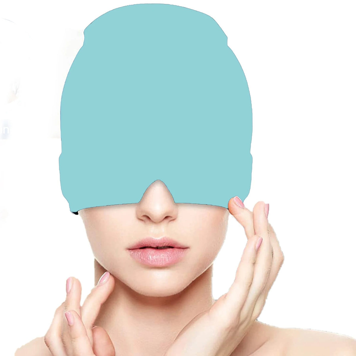 Migraine Gel Ice Cap Hot Cold Hat for Wrap Face Eye Mask Pressure Massage Care Sleep Tool Pain Relief