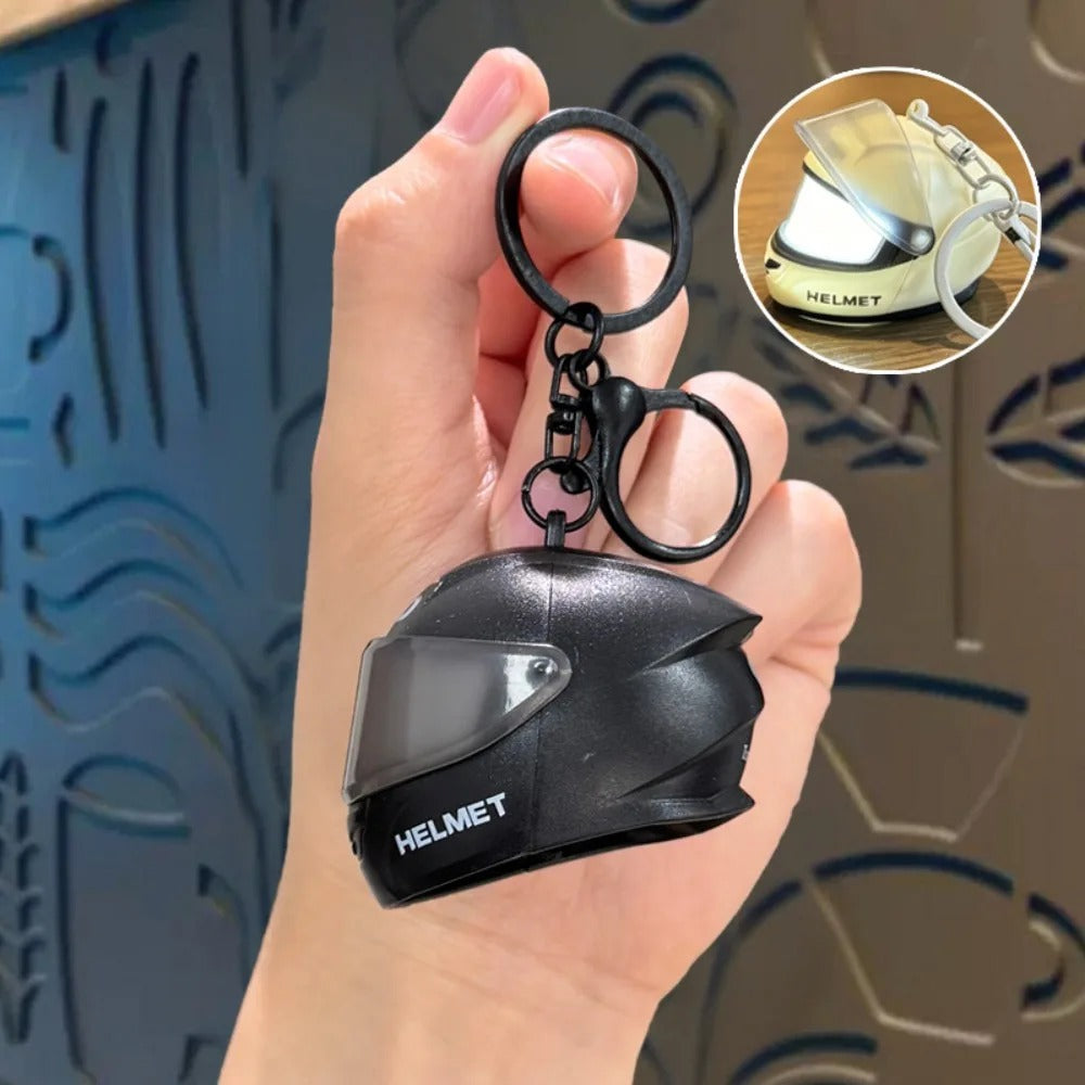 Helmet light keychain