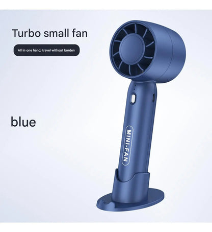 Turbo portable small fan USB charging mini portable lightweight outdoor desktop stand with long battery life