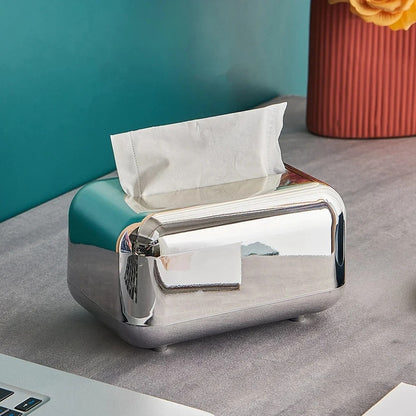 Luxury Gold Tissue Boxes Storage Napkin Holder