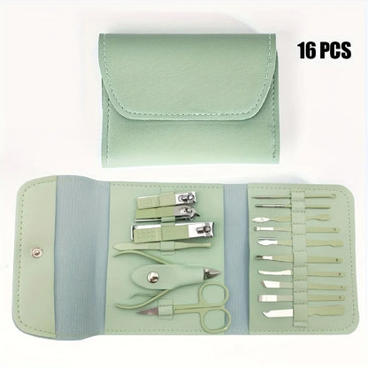 16-piece nail clipper and nail care set