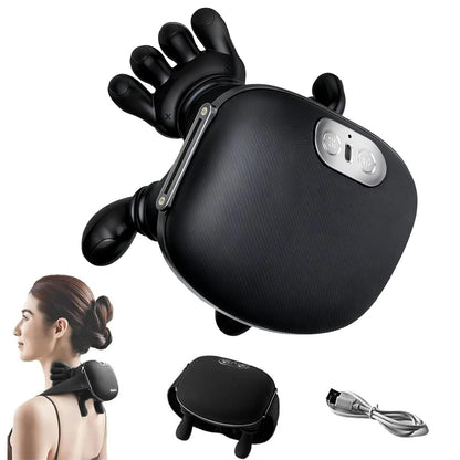 Heated neck and shoulder massager with 3 speed levels + free gift