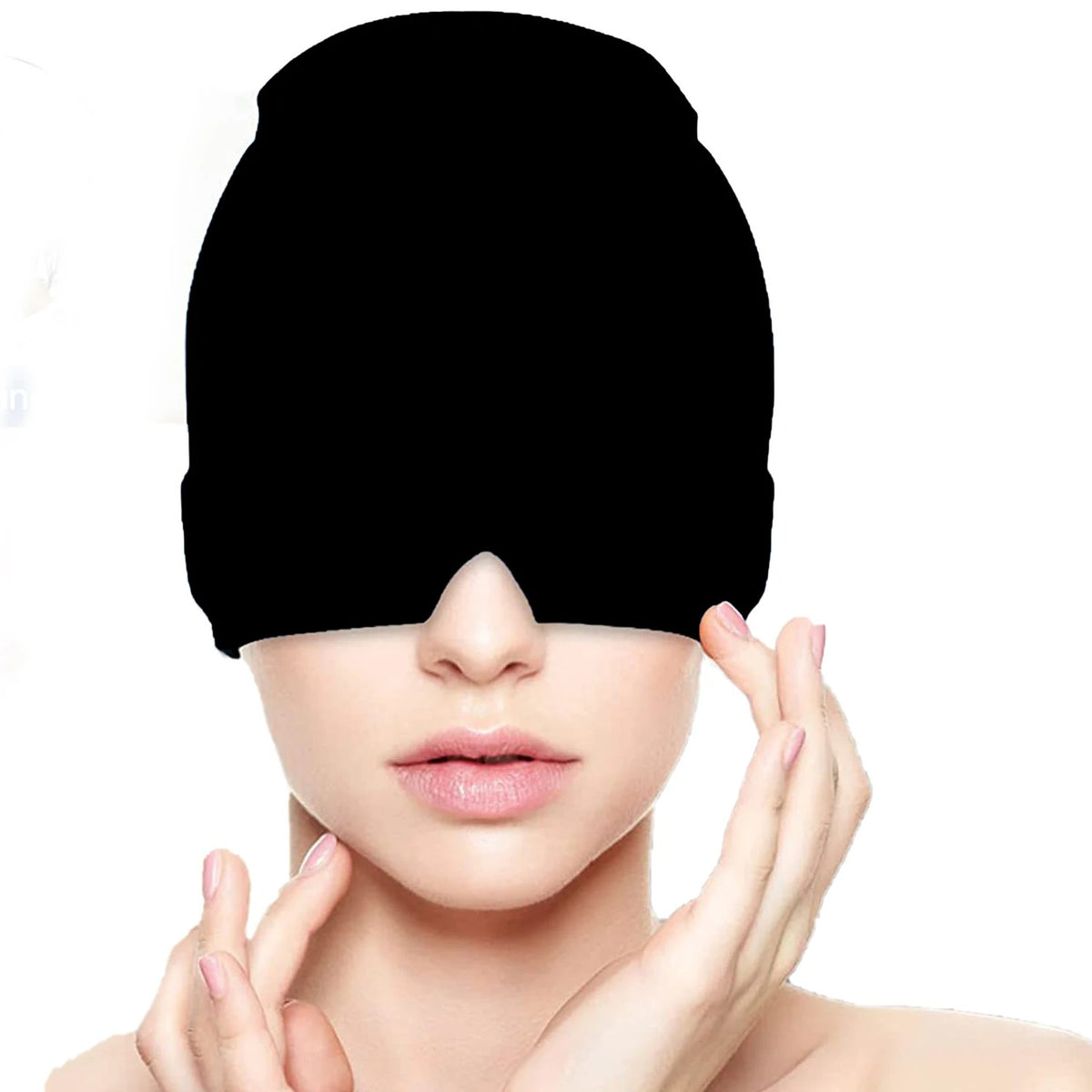 Migraine Gel Ice Cap Hot Cold Hat for Wrap Face Eye Mask Pressure Massage Care Sleep Tool Pain Relief