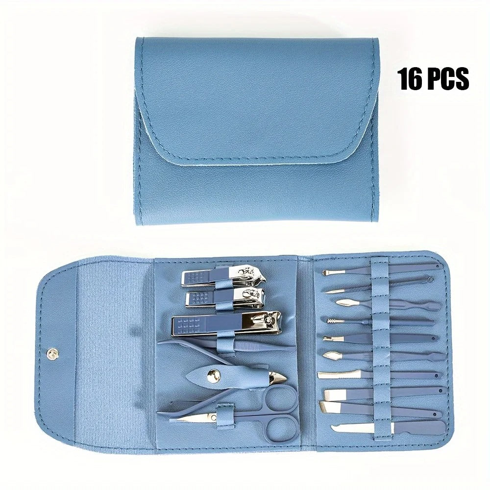 16-piece nail clipper and nail care set